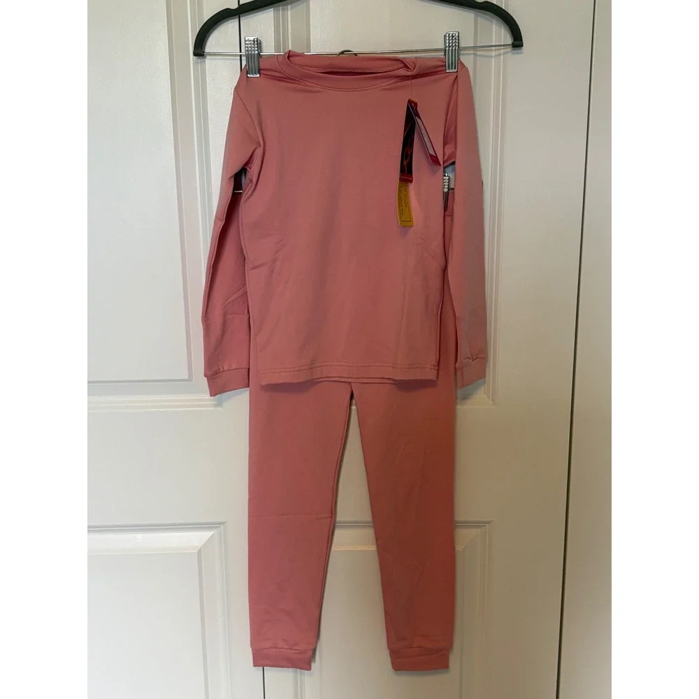 TINFL Vaenait Kids Aeroheat Extreme Thermal Pajama Set Pink Size 6Y NEW